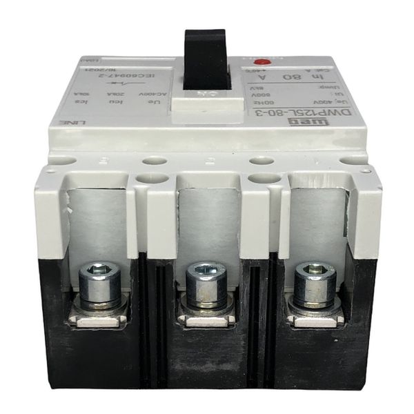 Disjuntor Caixa Moldada 80A Weg DWP125L-80-3 (20KA 38/4150V)