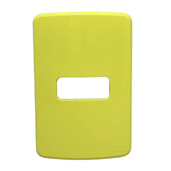 Placa 4X2 Compose Amarelo 1 Posição Horizontal S/ Suporte