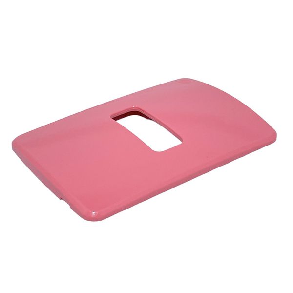 Placa 4X2 de 1 Posição Horizontal Compose Rosa S/ Suporte