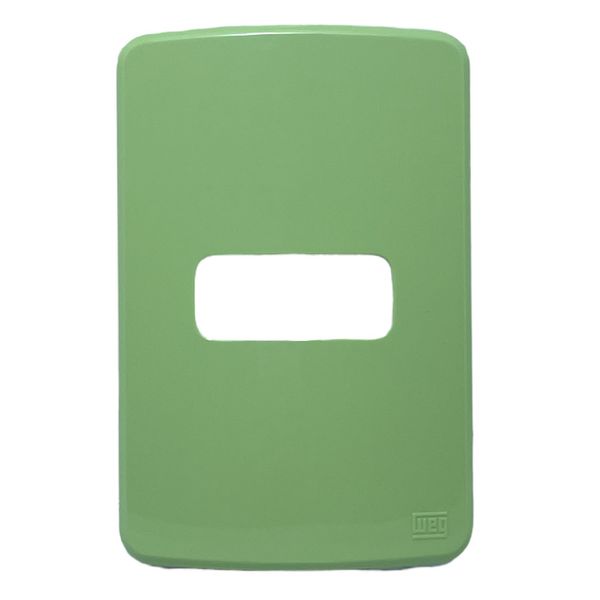 Placa 4X2 1 Posição Horizontal Compose Verde S/ Suporte