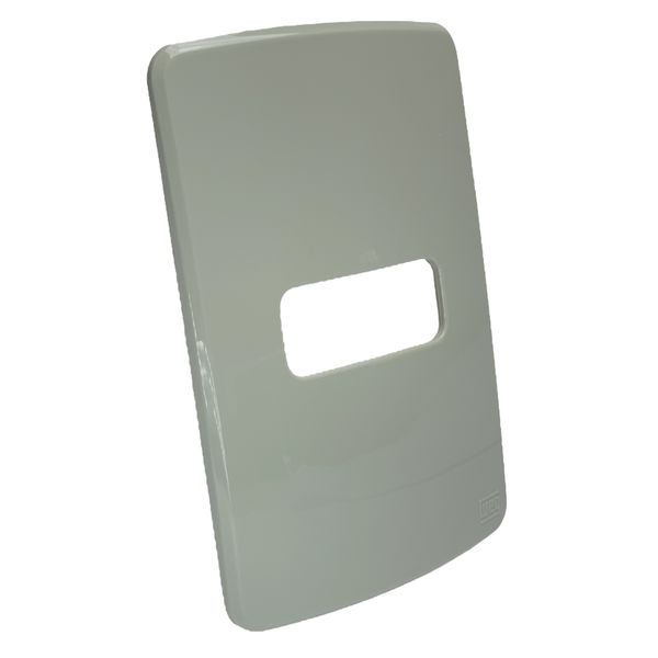 Placa 4X2 de 1 Posição Horizontal Compose Cinza S/ Suporte 13207311