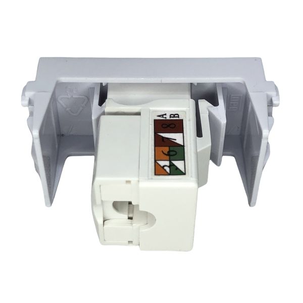 Modulo Tomada Keystone Refinatto RJ45 Weg Cat 5E Branco