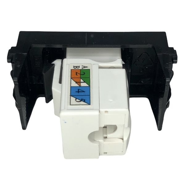 Modulo Tomada Keystone Refinatto RJ45 Weg Cat 5E Preto