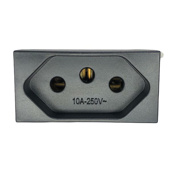 Modulo Tomada 2P+T Refinatto Weg 127/220V 10A Preto