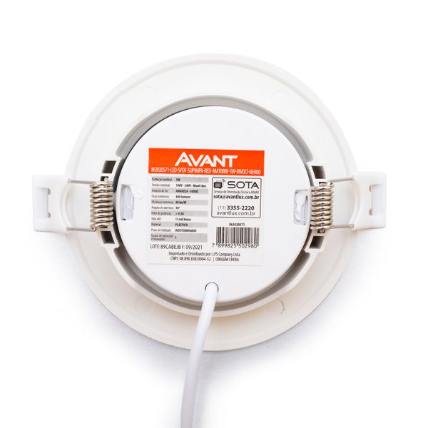 Spot Led Embutir Redondo Supimpa 5W 3000K- Avant