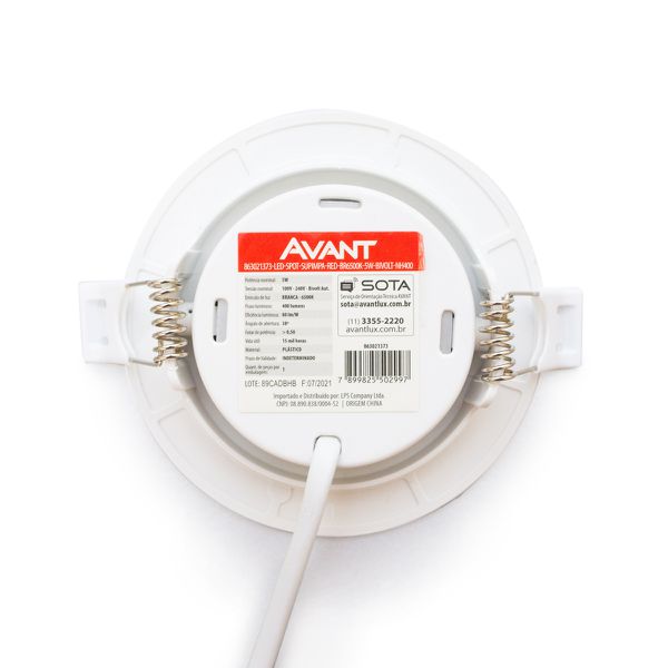 Spot Led Embutir Redondo Supimpa 5W 6500K- Avant