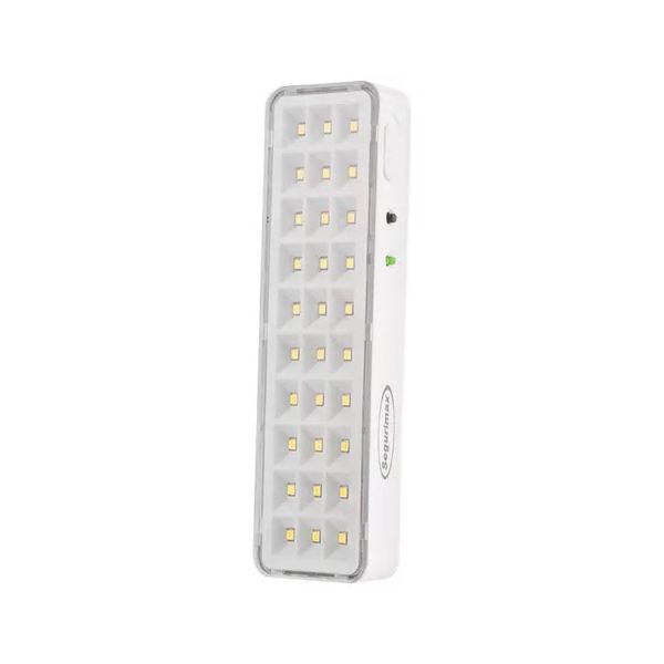 Luminaria De Emergência Slim Segurimax 30 Leds 70/100 Lumens Bivolt