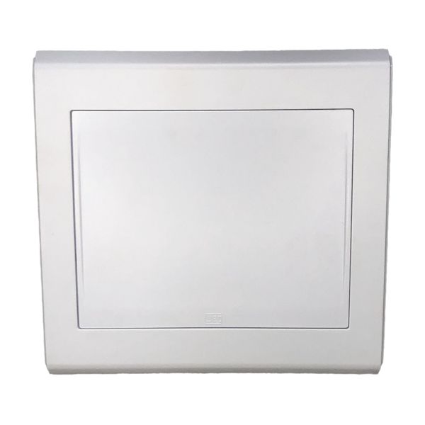 Placa 4x4 Cega Refinatto Weg Style Branca C/ Fundo Branco