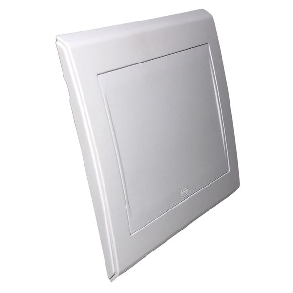 Placa 4x4 Cega Refinatto Weg Style Branca C/ Fundo Branco