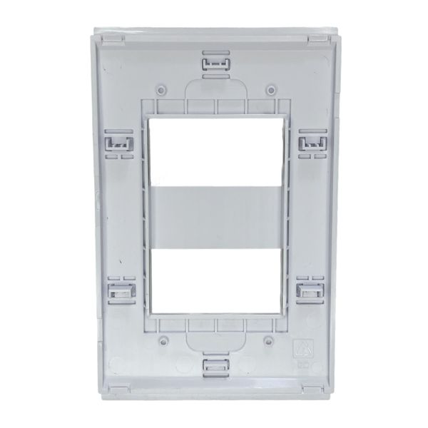 Placa 4x2 2 Posições Refinatto Weg Style Branca C/ Fundo Branco