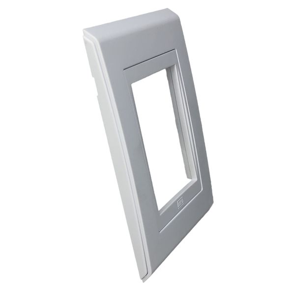 Placa 4x2 3 Posições Refinatto Weg Style Branca C/ Fundo Branco