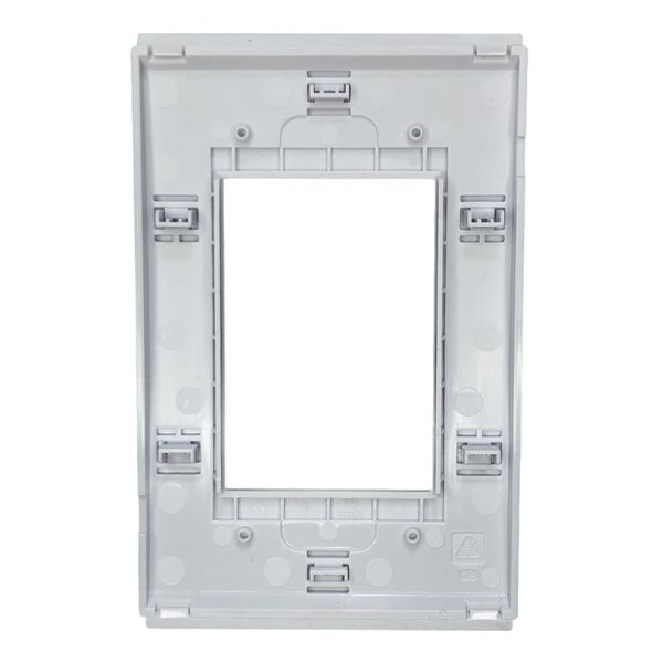 Placa 4x2 3 Posições Refinatto Weg Style Branca C/ Fundo Branco