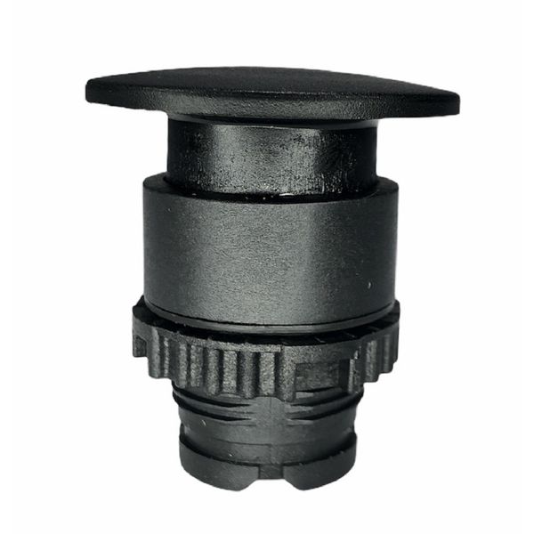 Frontal Botão Soco Weg 22mm Cogumelo Preto S/ Flange Csw-bc5