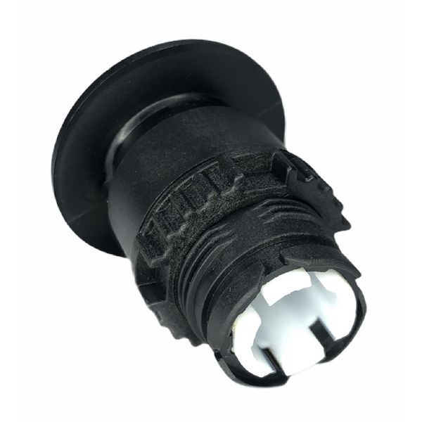 Frontal Botão Soco Weg 22mm Cogumelo Preto S/ Flange Csw-bc5