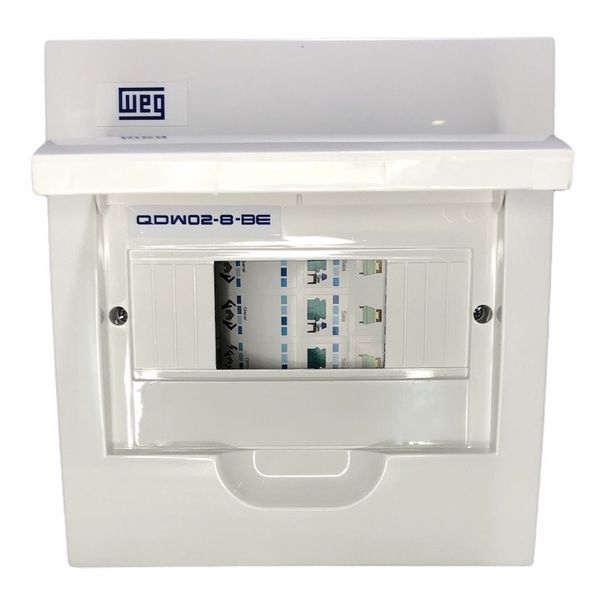 Quadro De Distribuição De Embutir Weg 8 Disjuntores Branco