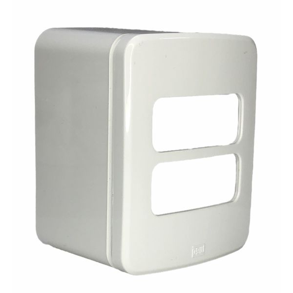 Caixa + Placa Sobrepor Weg Compose Para 2 Postos 13671154