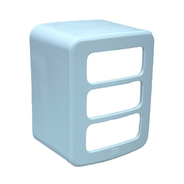 Caixa + Placa Sobrepor Weg Compose Para 3 Postos 13671155