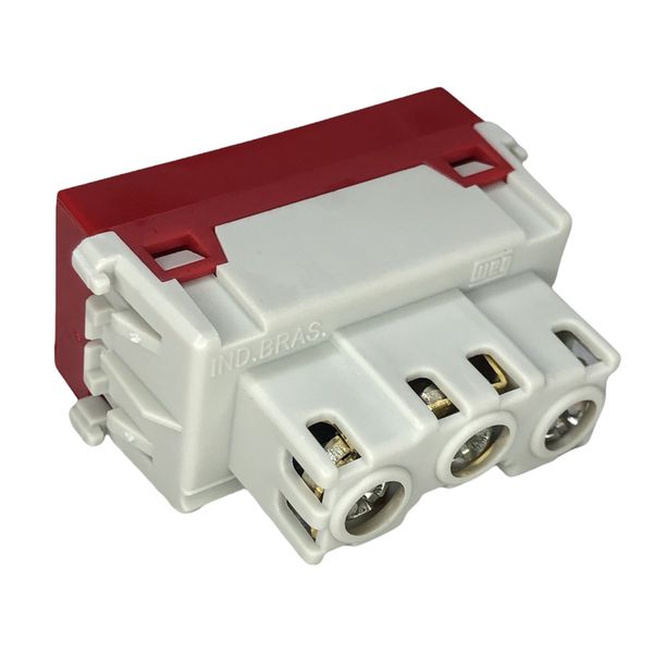 Modulo Tomada 2P+T Refinatto Weg 127/220V 10A Vermelho