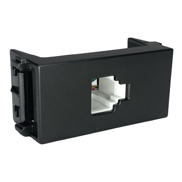 Modulo Tomada Telefone RJ11 Refinatto Weg 4 Fios Preto
