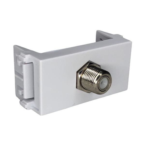Modulo Tomada Antena Tv P/ Cabo Coaxial Refinatto Weg Branco