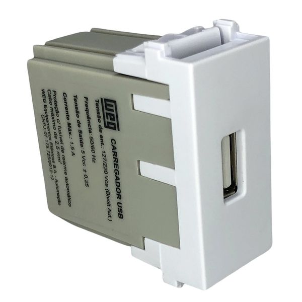 Modulo de Tomada USB Weg Refinatto Branco 127/220V 13799960