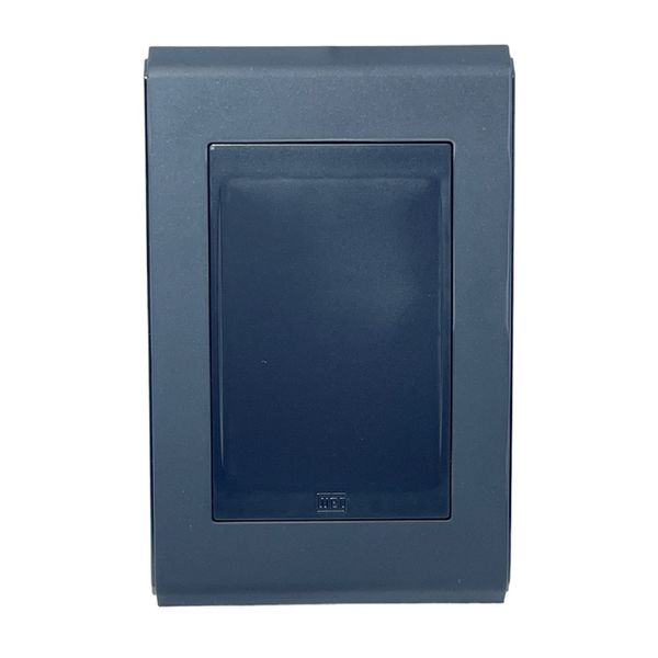  Placa 4x2 Cega Refinatto Weg Style Preta C/ Fundo Preto