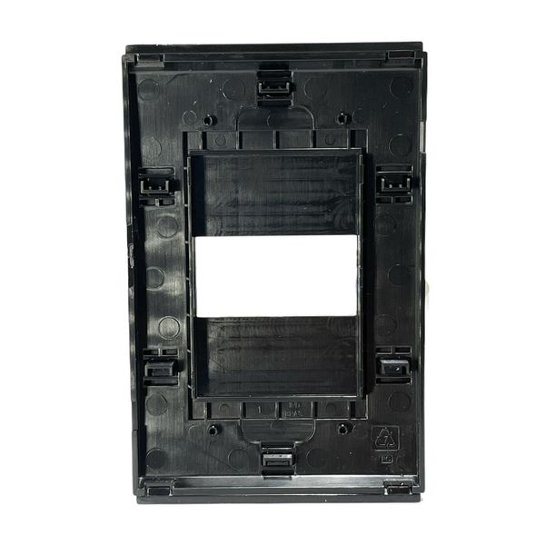 Placa 4x2 1 Posição Refinatto Weg Style Preta C/ Fundo Preto