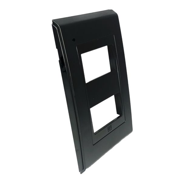 Placa 4x2 2 Posições Refinatto Weg Style Preto C/ Fundo Preto