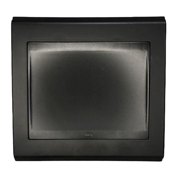 Placa 4x4 Cega Refinatto Weg Style Preta C/ Fundo Preto 