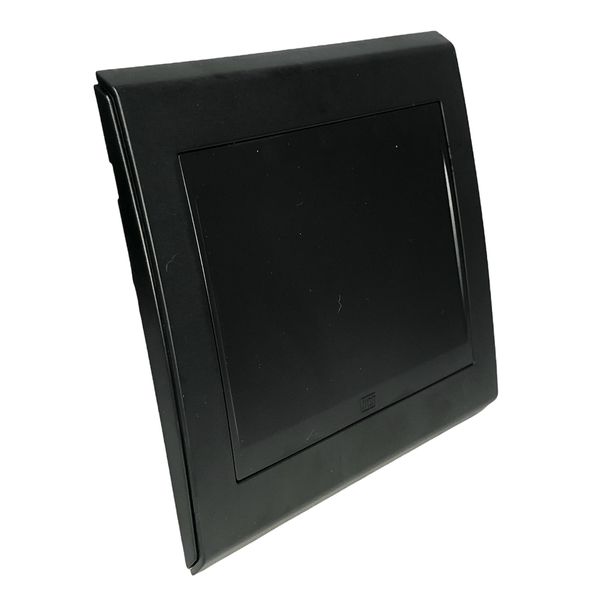 Placa 4x4 Cega Refinatto Weg Style Preta C/ Fundo Preto 