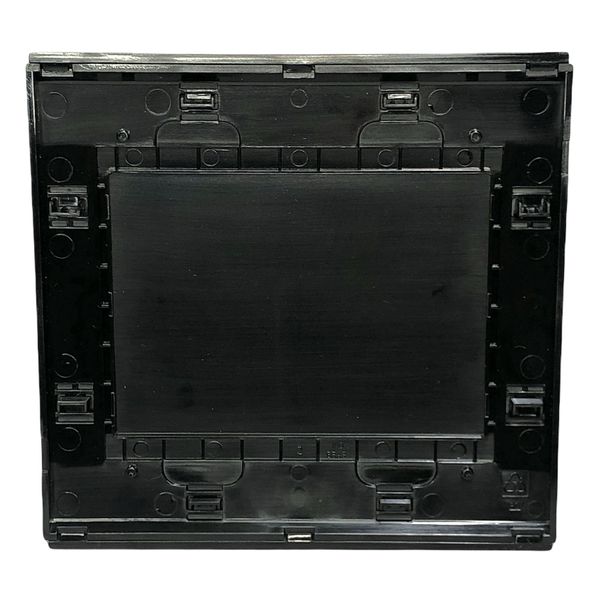 Placa 4x4 Cega Refinatto Weg Style Preta C/ Fundo Preto 