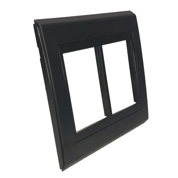 Placa 4x4 6 Posições Refinatto Weg Preto C/ Fundo Preto