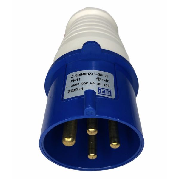Plug Industrial 3p+t 32a 9horas 200-250v Azul Standard Weg
