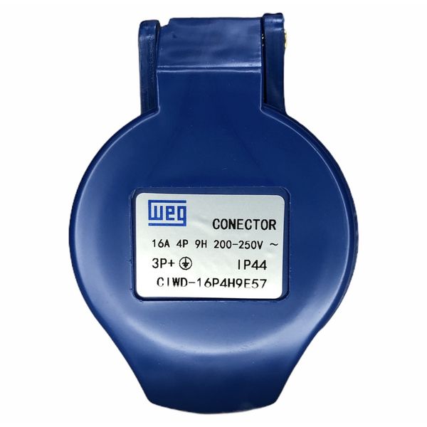 Plugue Fêmea Industrial Weg 3p+t 16a 9horas Azul 220v-240v