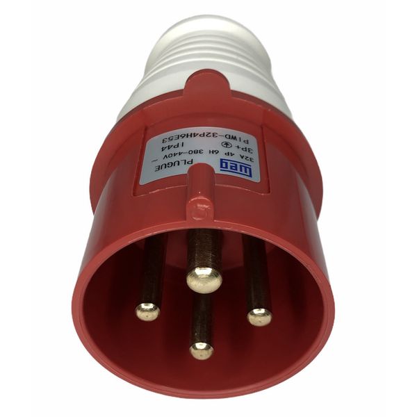 Plugue Industrial Weg 3p+t 32a 6horas Vermelho 380-440v