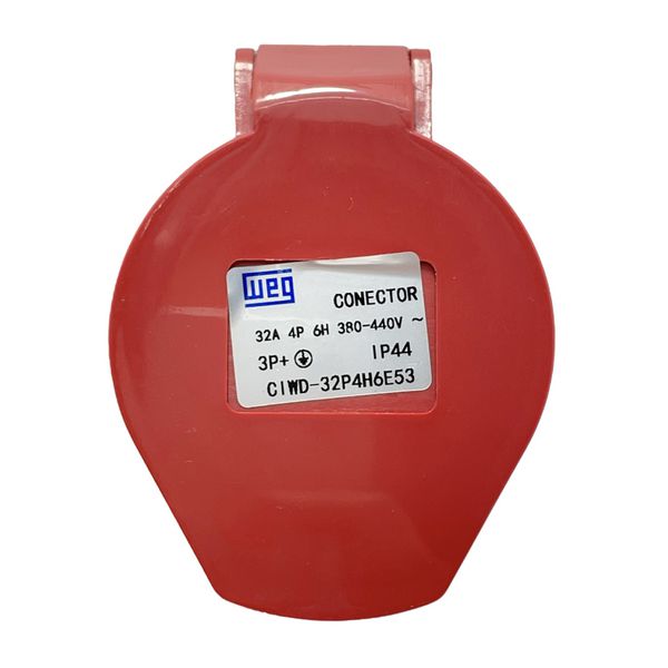Acoplamento Industrial Weg 3P+T 32A 6Horas Vermelho 380-440V Standard 14684918