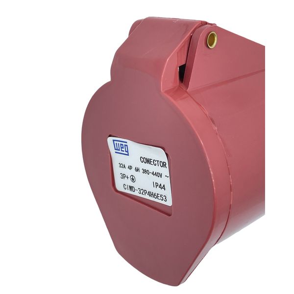 Acoplamento Industrial Weg 3P+T 32A 6Horas Vermelho 380-440V Standard 14684918
