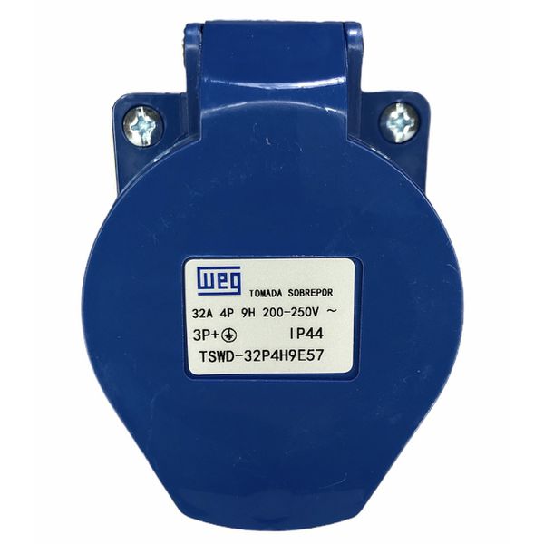 Tomada Sobrepor 3P+T 32A 9Horas 200-250V Azul Standard Weg 