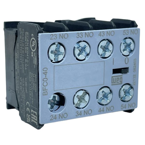 Bloco De Contato Auxiliar Frontal 4NA Weg CWC07-16 Tripolar 12499359