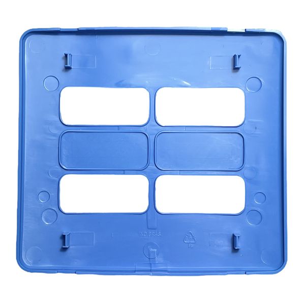 Placa 4X4 de 4 Posições Compose Azul S/ Suporte 13208225