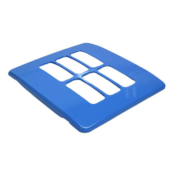 Placa 4X4 6 Posições Compose Azul S/ Suporte 13208258