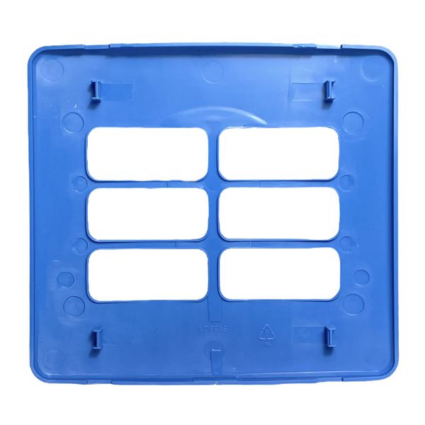 Placa 4X4 6 Posições Compose Azul S/ Suporte 13208258