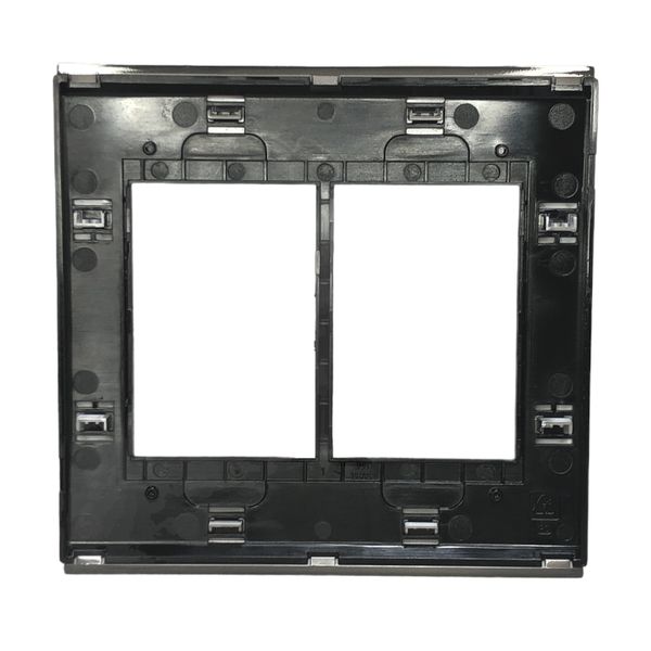  Placa 4x4 6 Posições Refinatto Weg Concept Titanio C/ Fundo Preto