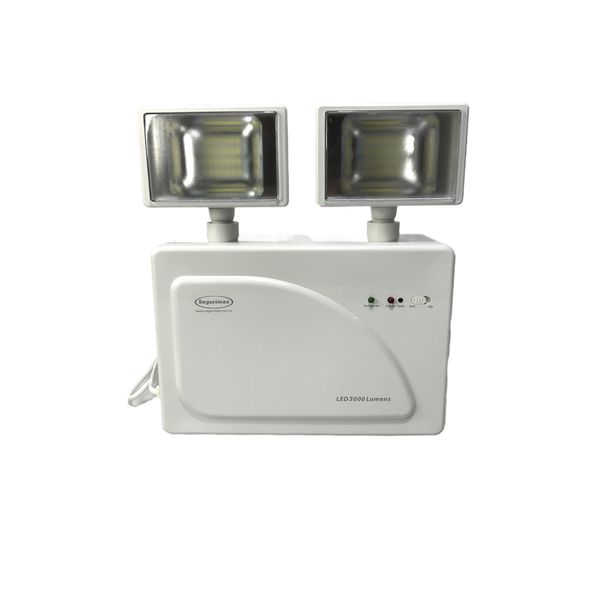 Luminaria De Emergência Segurimax 56 Leds C/ 2 Projetores 3000 lumens bivolt