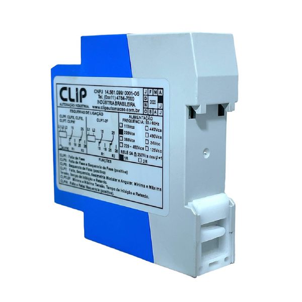 Rele Monitor De Tensão Digital Trifásico 220Vca Clip CLPT