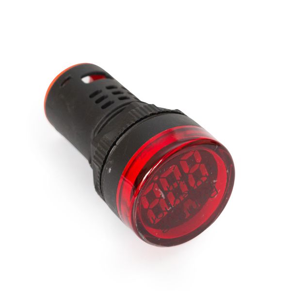 Voltímetro Digital Ac 12-500V 22mm Vermelho LKKN52 Lukma