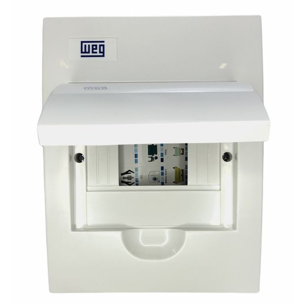 Quadro De Distribuição De Embutir Weg 6 Disjuntores Branco