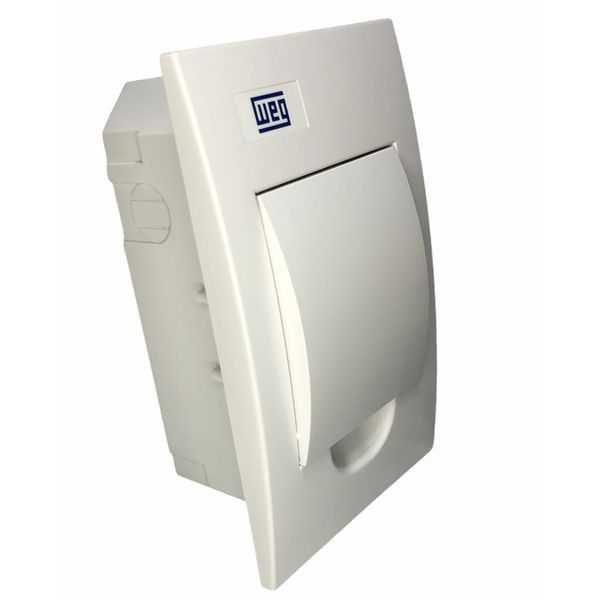 Quadro De Distribuição De Embutir Weg 4 Disjuntores Branco