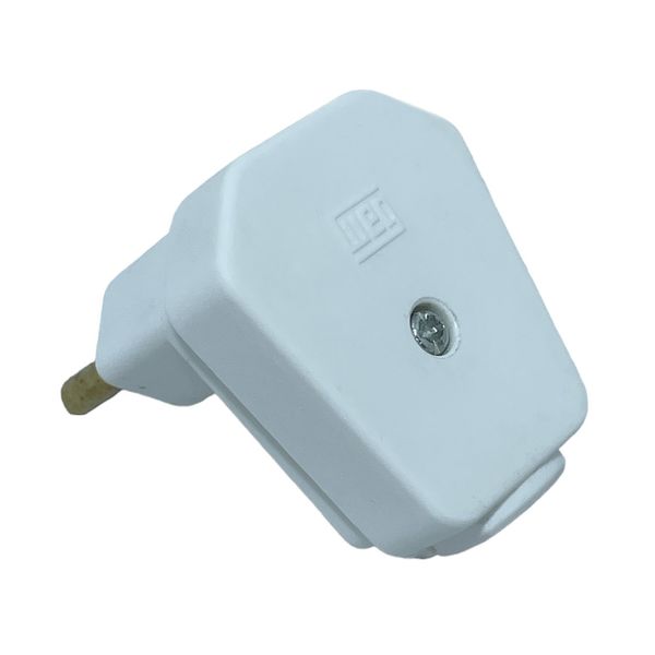 Plugue Macho 2P+T Weg 90° 20A 250V Branco 13302198