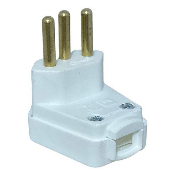 Plugue Macho 2P+T Weg 90° 20A 250V Branco 13302198